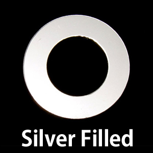 Metal Stamping Blanks Silver Filled 7/8" Washer, 1/2" ID, 24g