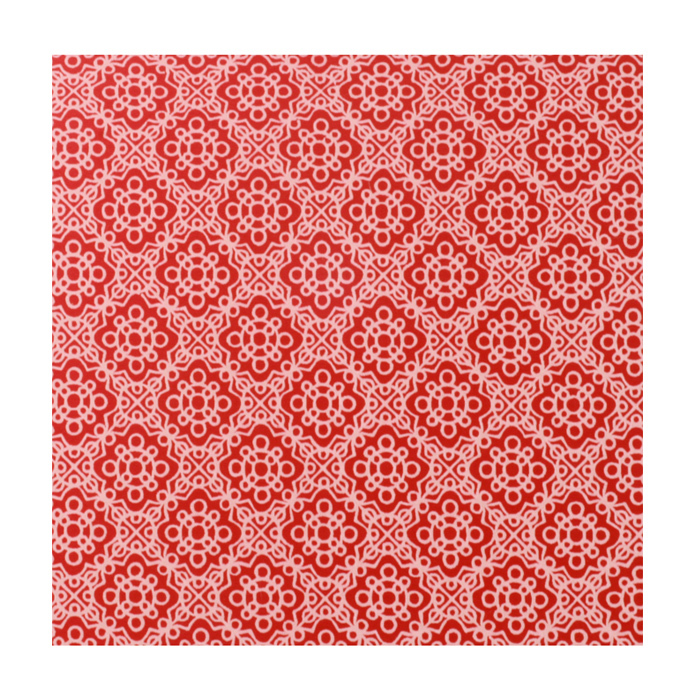 Anodized Aluminum Sheet, 3" X 3", 22g, Design P - RED