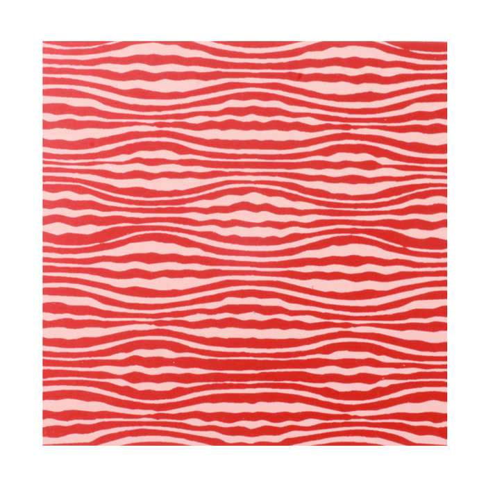 Anodized Aluminum Sheet, 3" X 3", 22g, Design W - Red
