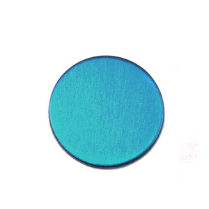 Metal Stamping Blanks Anodized Aluminum 1/2" Circle, Turquoise, 24g