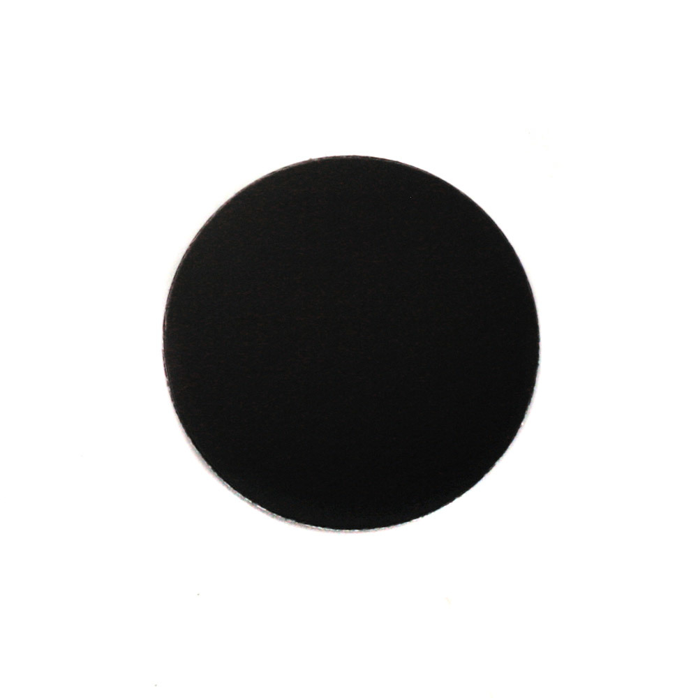 Metal Stamping Blanks Anodized Aluminum 3/4" Circle, Black, 24g
