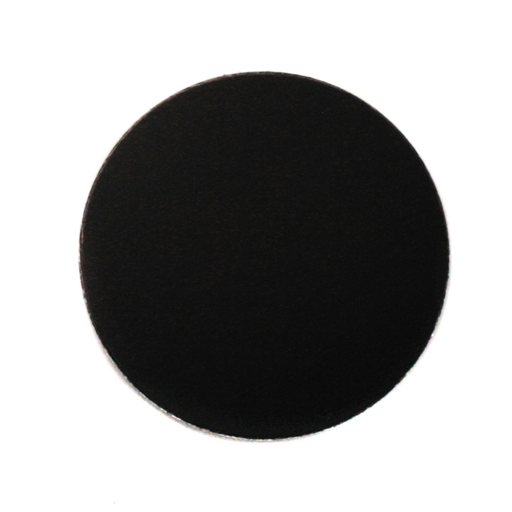 Metal Stamping Blanks Anodized Aluminum 1" Circle, Black, 24g