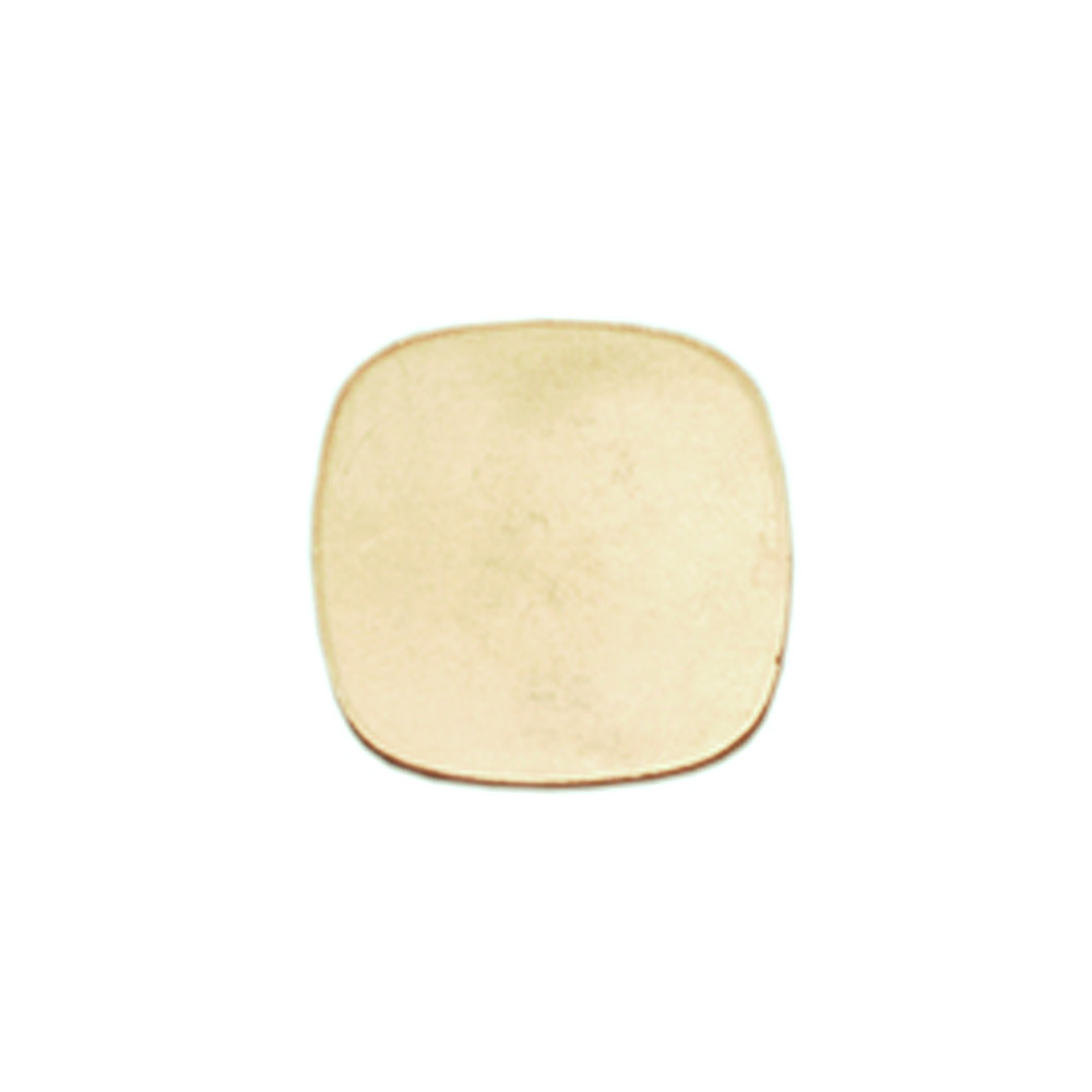 Metal Stamping Blanks Brass Small Rounded Square, 11mm (.43"), 24g