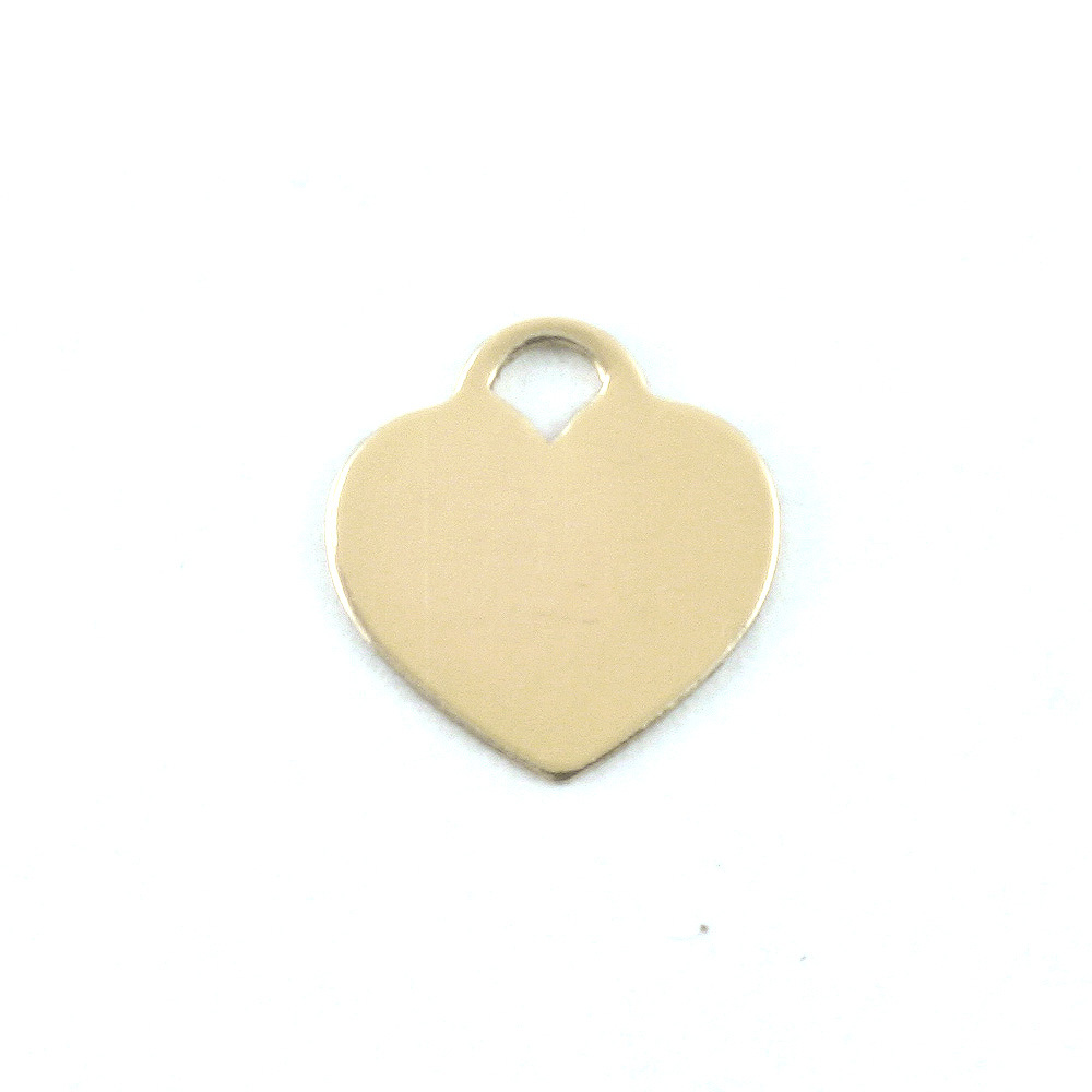 Metal Stamping Blanks Brass Small "Tiffany Style" Heart