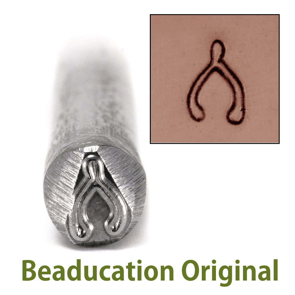 Metal Stamping Tools Large Wishbone Design Stamp (8mm)- Beaducation Original