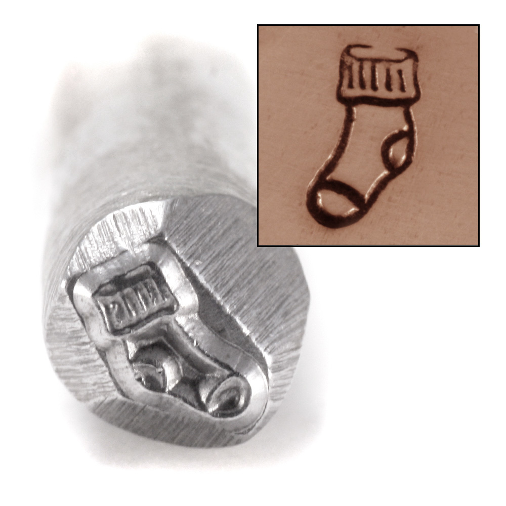 Metal Stamping Tools Sock or Stocking Design Stamp