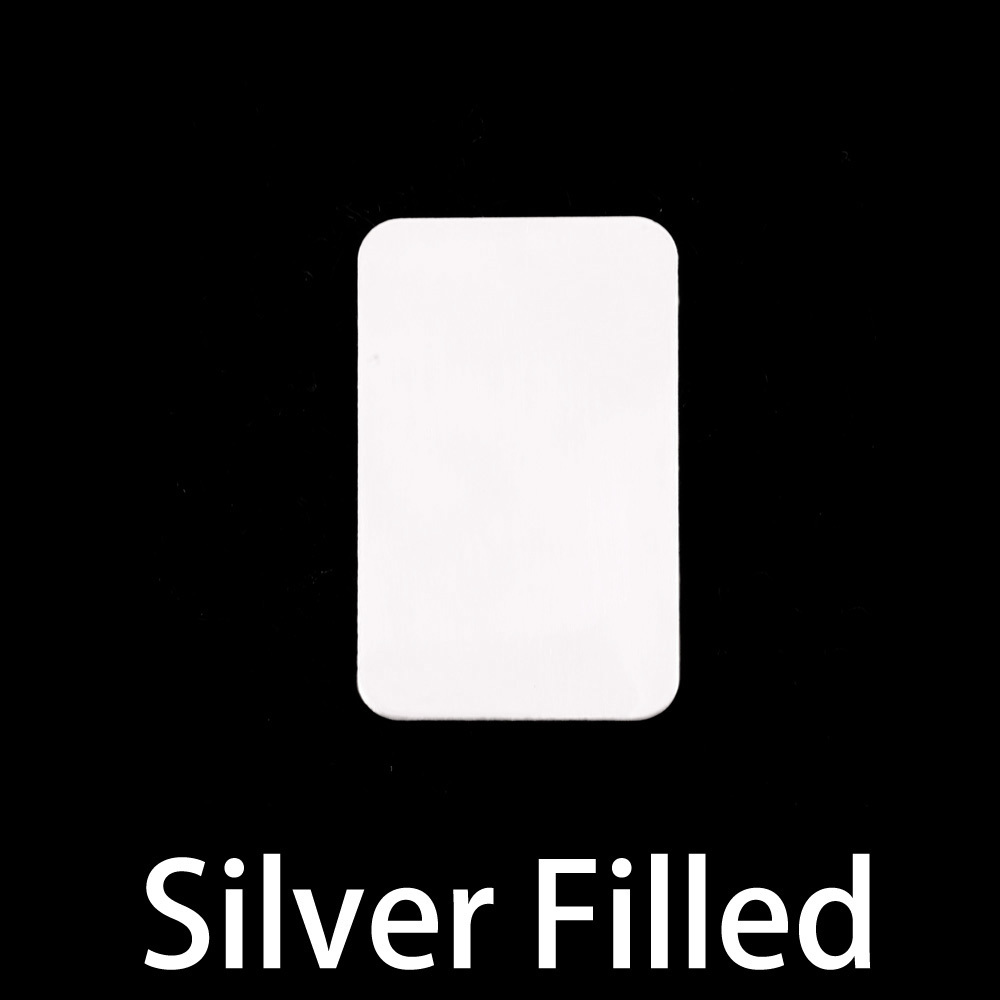 Metal Stamping Blanks Silver Filled Large Rectangle, 24g