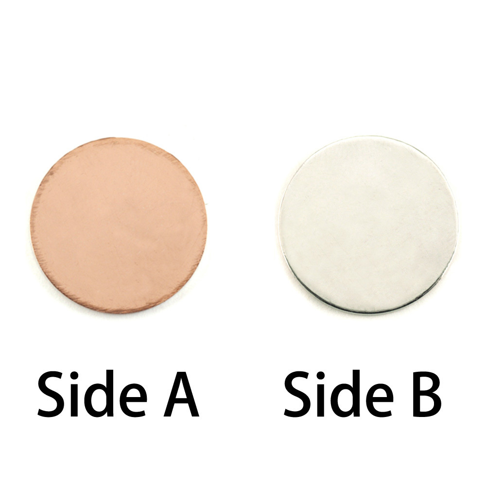 Metal Stamping Blanks Single Clad Circle, 16mm (.63"), 18g