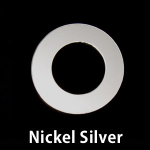 Metal Stamping Blanks Nickel Silver Washer, 22mm (.87") with 13mm (.51") ID, 24g