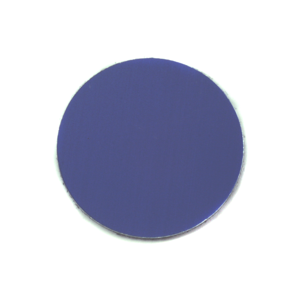 Metal Stamping Blanks Anodized Aluminum 3/4" Circle, Royal Blue, 24g