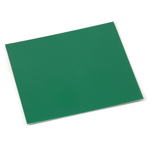 Wire & Sheet Metal Anodized Aluminum Sheet, 3" X 3", 24g, Kelly Green