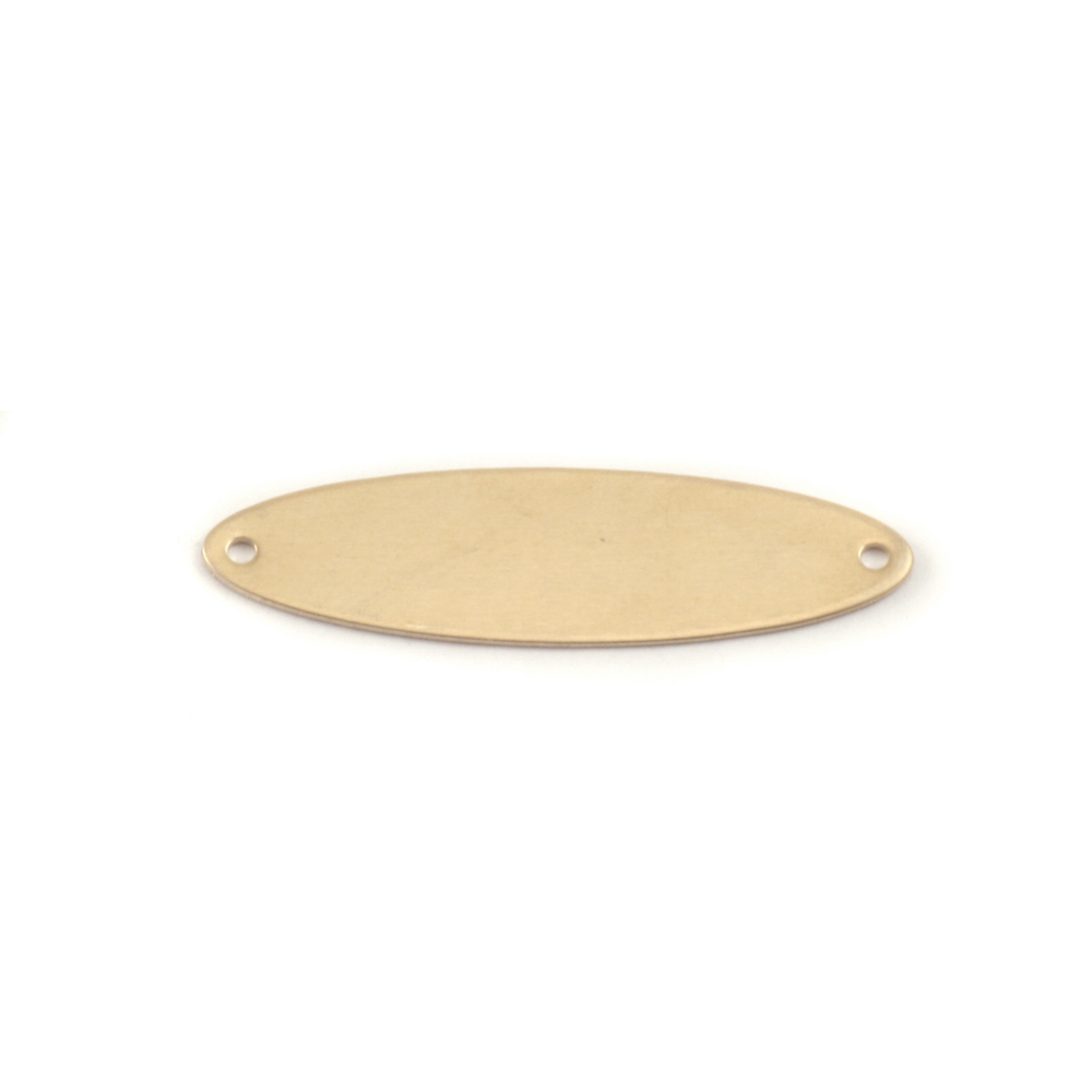 Metal Stamping Blanks Brass Large Long Oval Connector, 24g