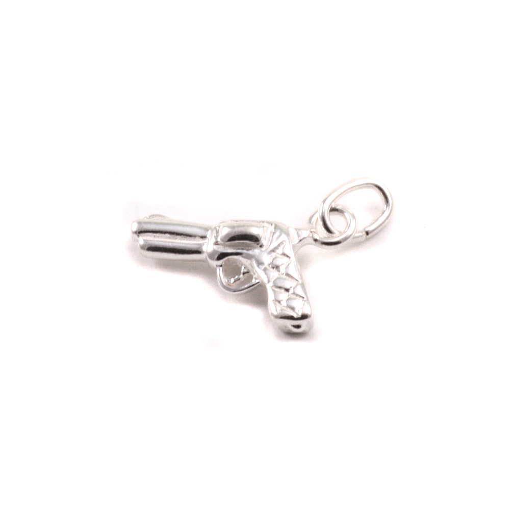 Charms & Solderable Accents Sterling Silver Revolver Charm