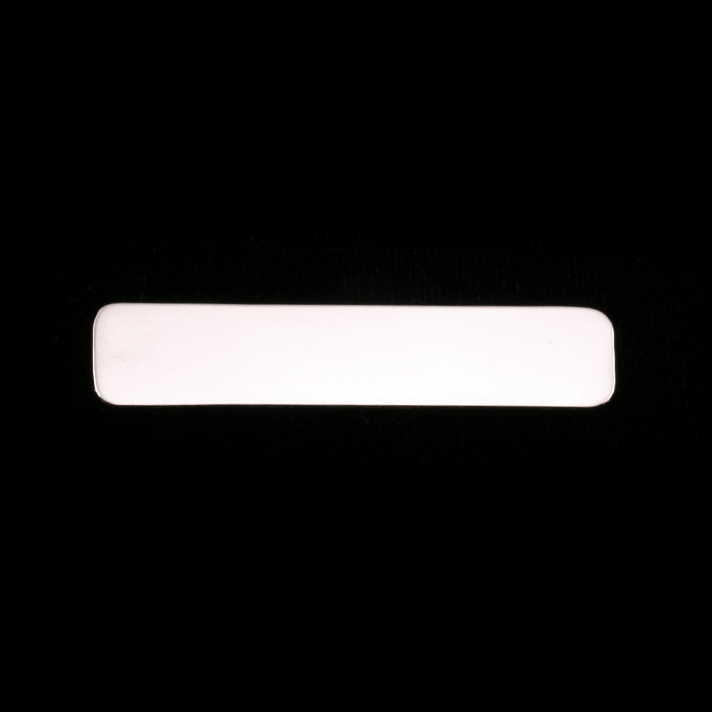 Metal Stamping Blanks Sterling Silver Large Long Rounded Rectangle, 20g