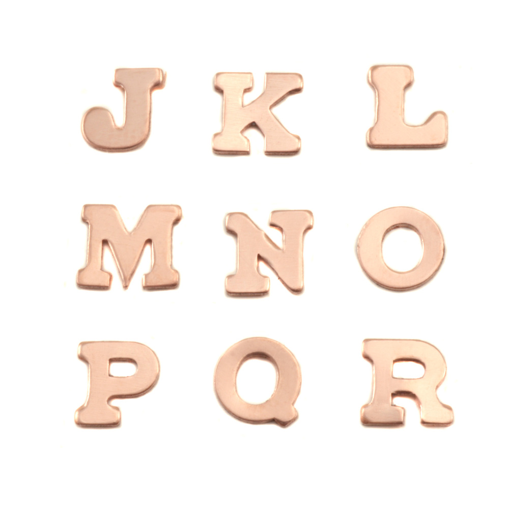Charms & Solderable Accents Copper Letters P
