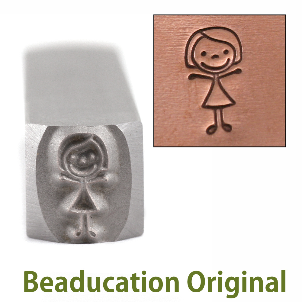 Metal Stamping Tools Mom Stick Figure Metal Design Stamp- Beaducation Original