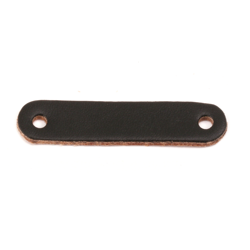 Leather Leather Bracelet Blank 1/2" x 2 1/4" Black