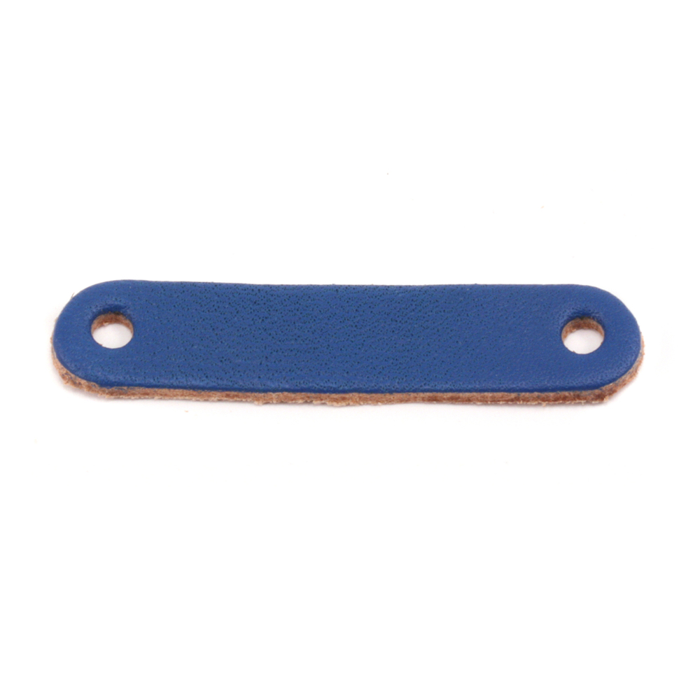 Leather & Faux Leather Leather Bracelet Blank 1/2" x 2 1/4" Blue