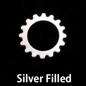 Metal Stamping Blanks Silver Filled Small Open Cog, 24g