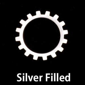 Metal Stamping Blanks Silver Filled Medium Open Cog, 24g