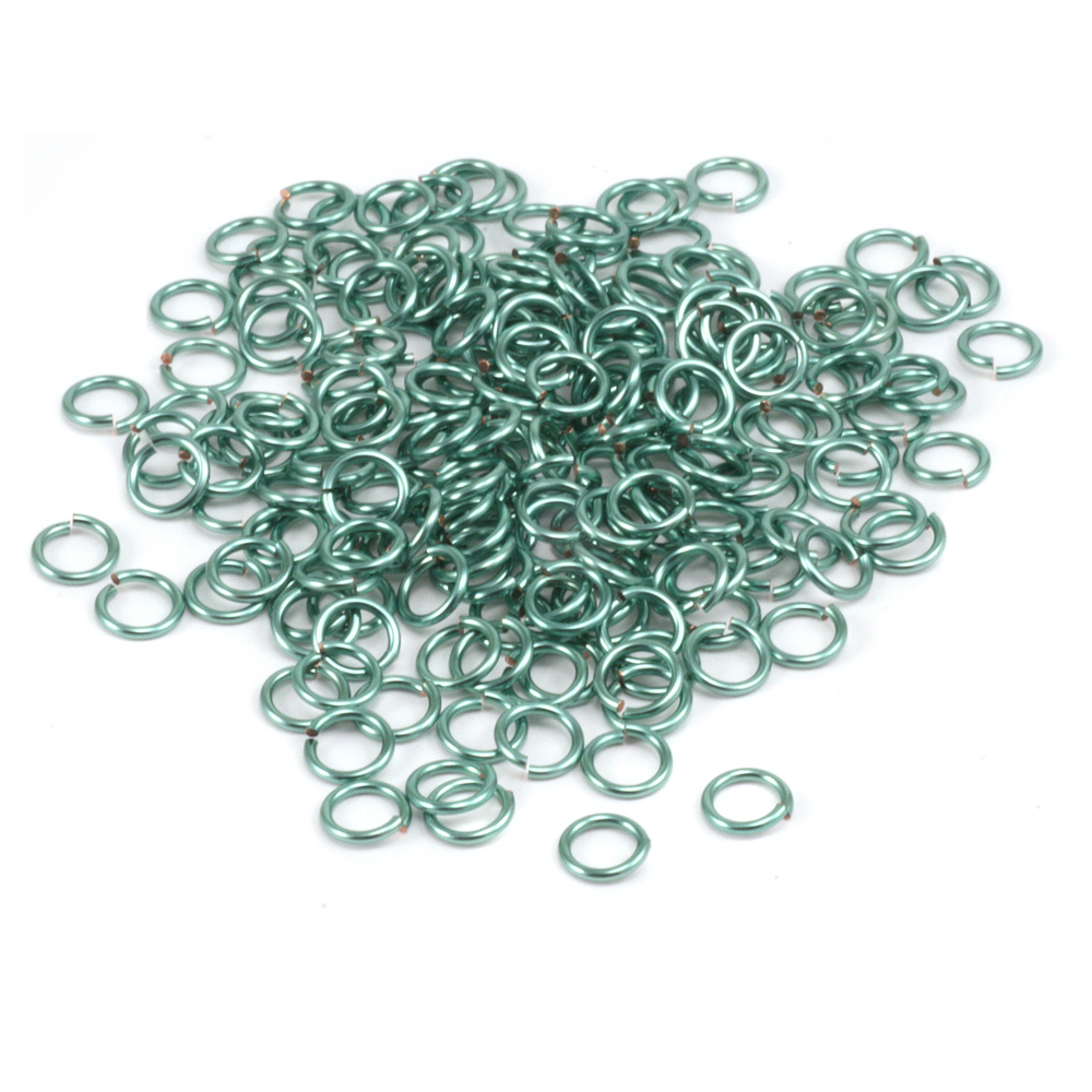 Jump Rings Seafoam Enamel Jump Rings 5mm, 18g 1oz.