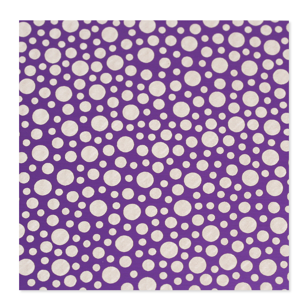 Anodized Aluminum 24g 3x3 Sheet, Design T, Purple
