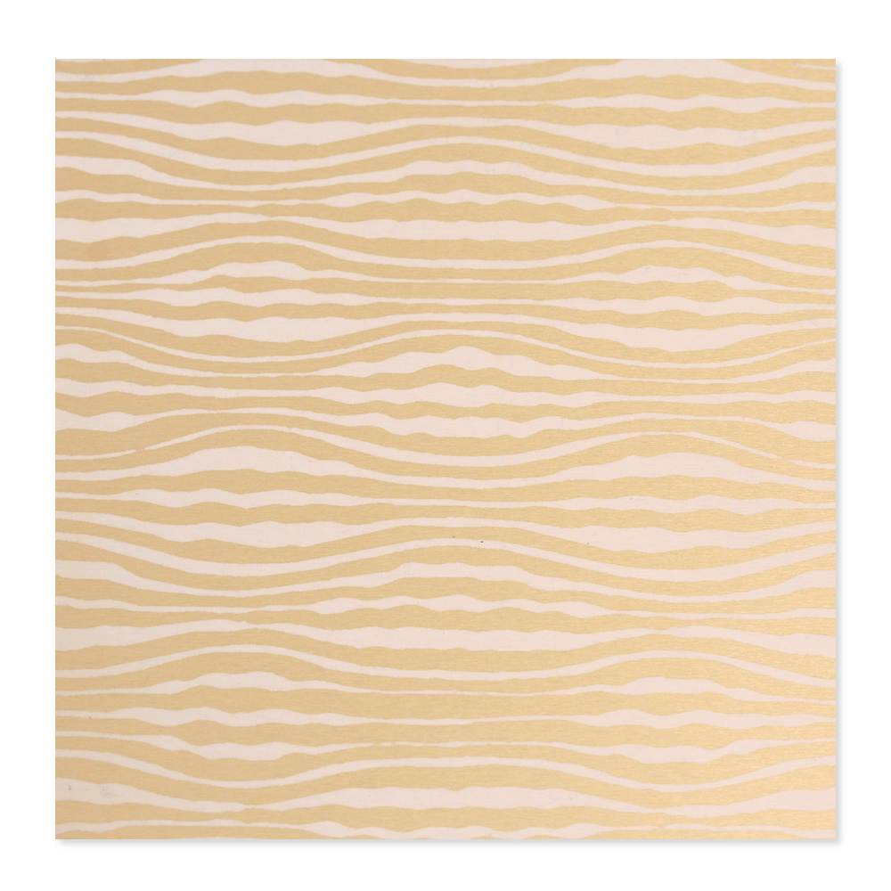 Anodized Aluminum 22g 3x3 Sheet, Design W, Gold