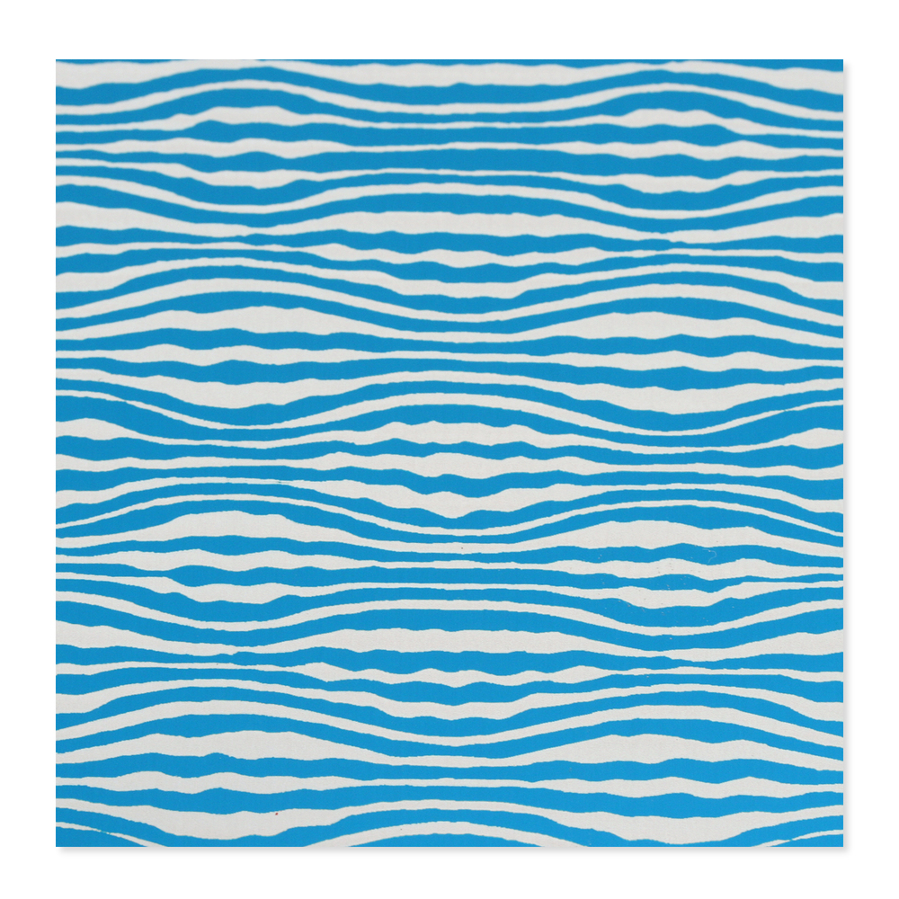 Anodized Aluminum 24g 3x3 Sheet, Design W, Turquoise