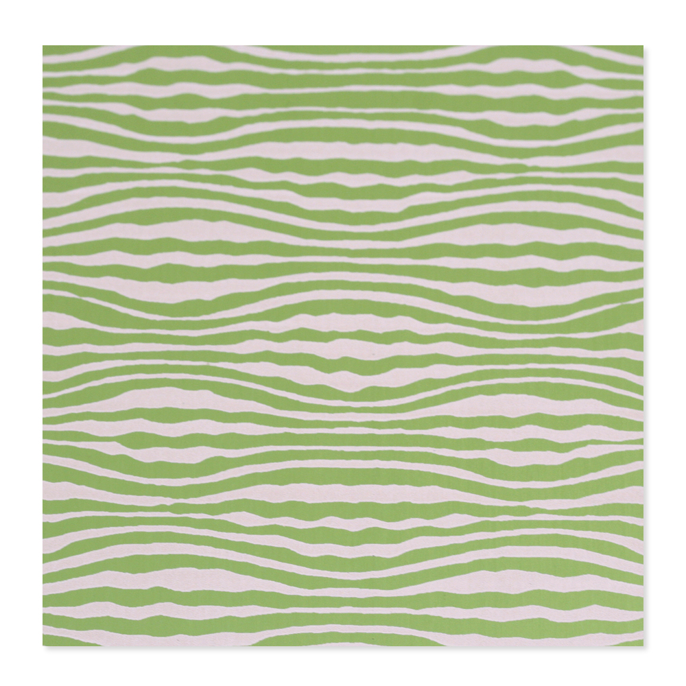 Anodized Aluminum 24g 3x3 Sheet, Design W, Lime Green