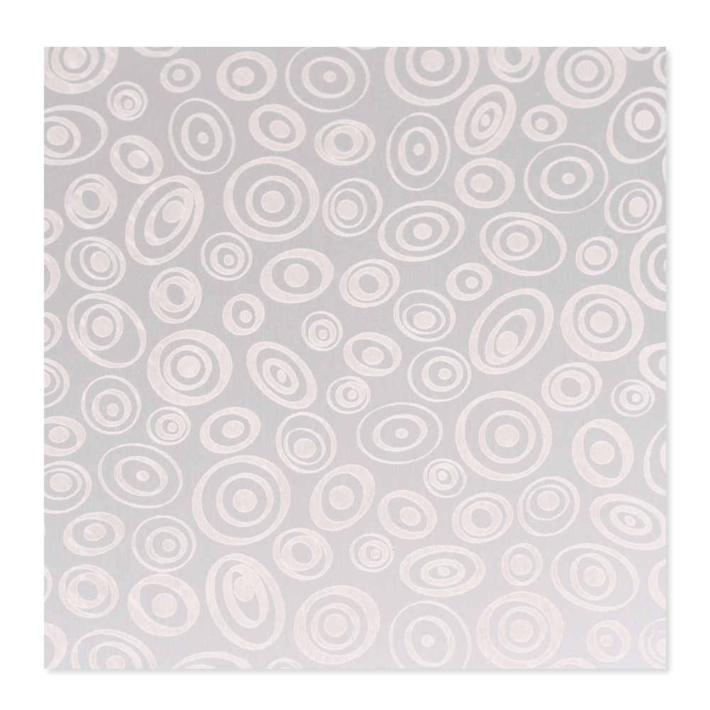 Anodized Aluminum 22g 3x3 Sheet, Design V, Silver