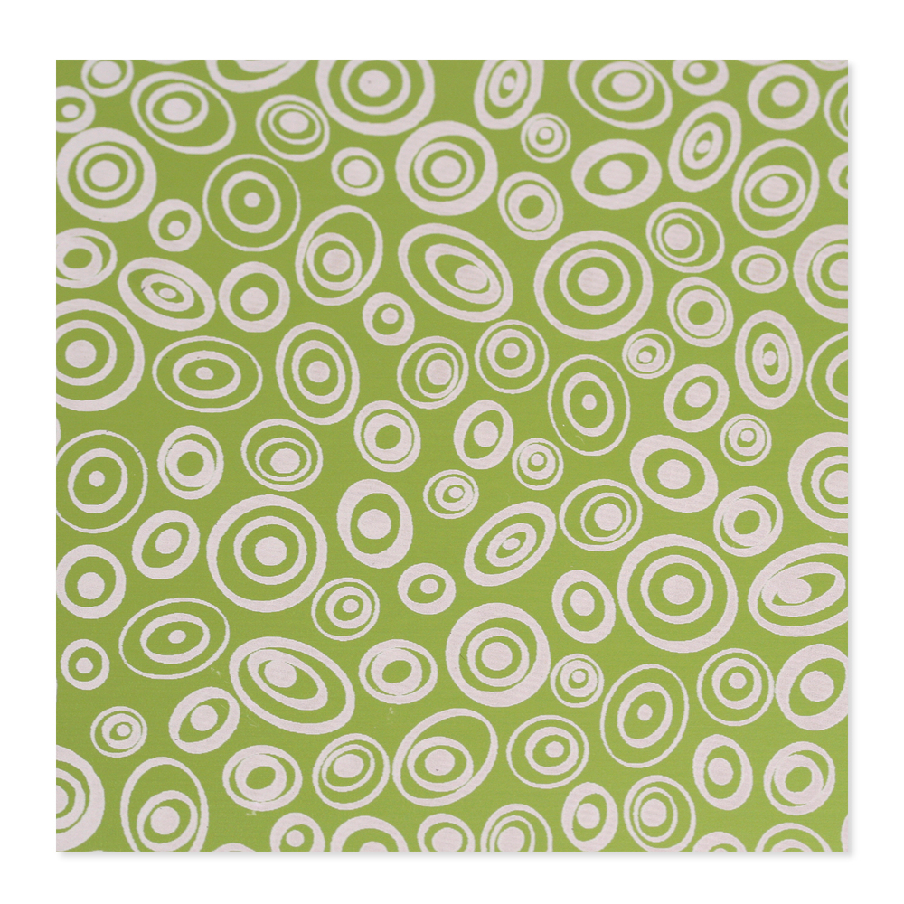 Anodized Aluminum 24g 3x3 Sheet, Design V, Lime Green