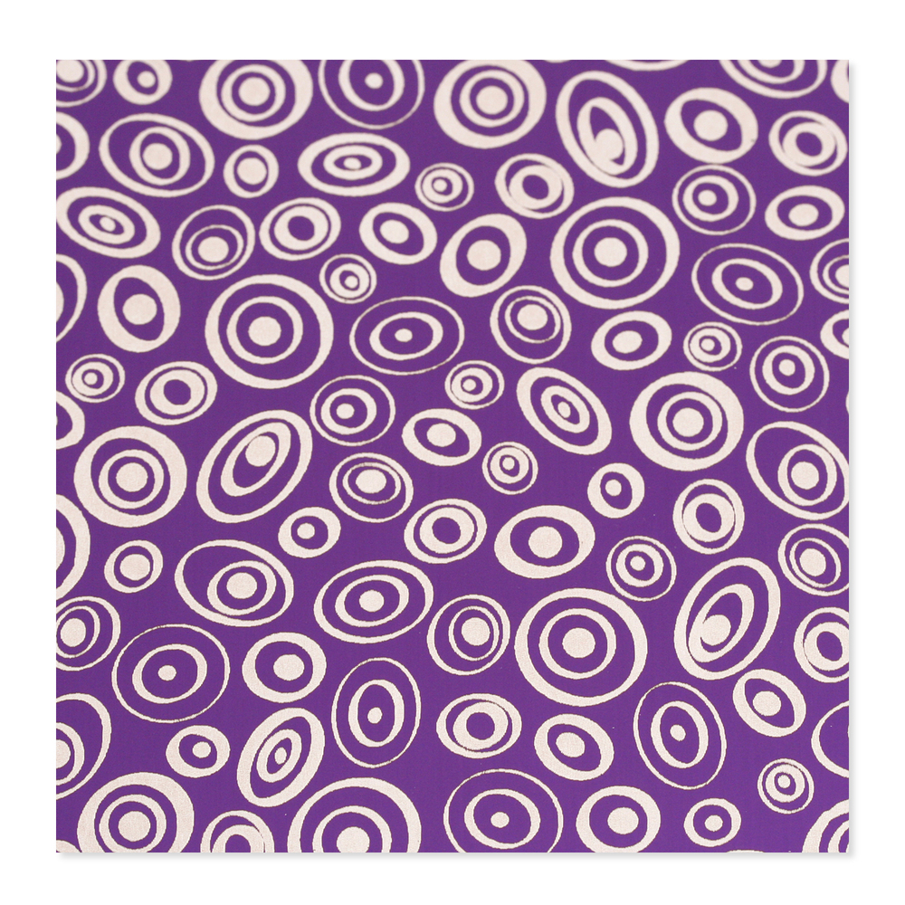 Anodized Aluminum 24g 3x3 Sheet, Design V, Purple
