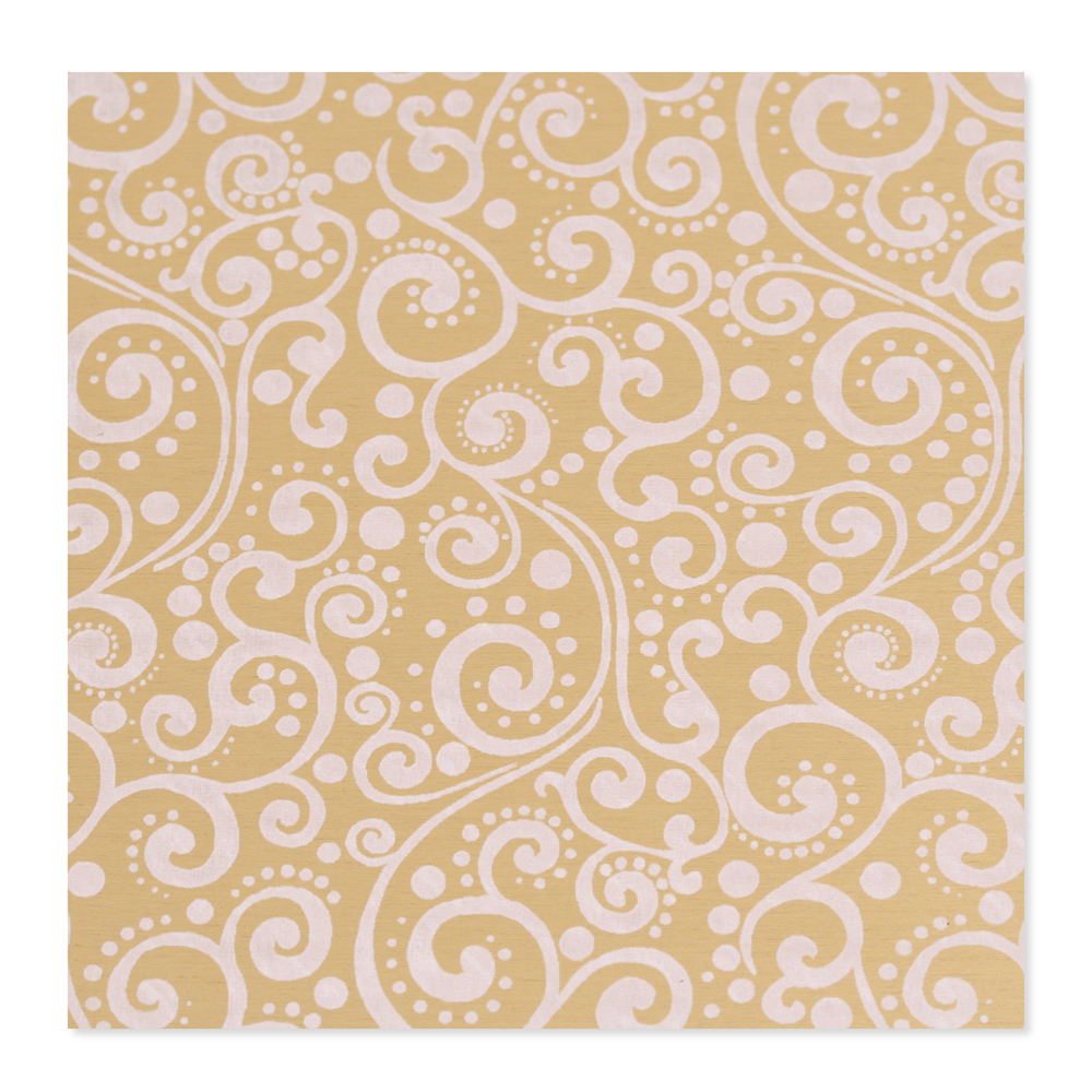 Anodized Aluminum 22g 3x3 Sheet, Design X, Gold