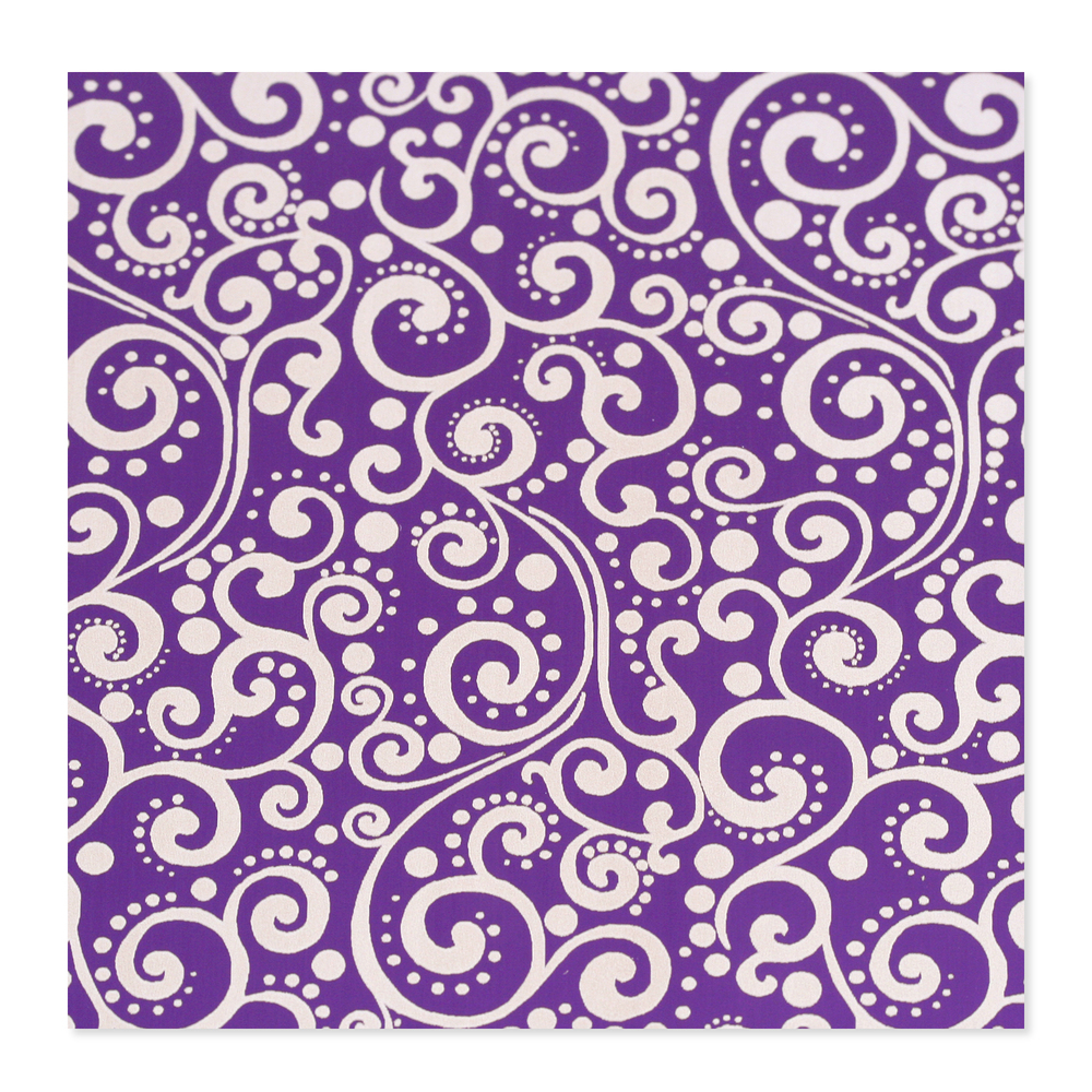 Anodized Aluminum 24g 3x3 Sheet, Design X, Purple