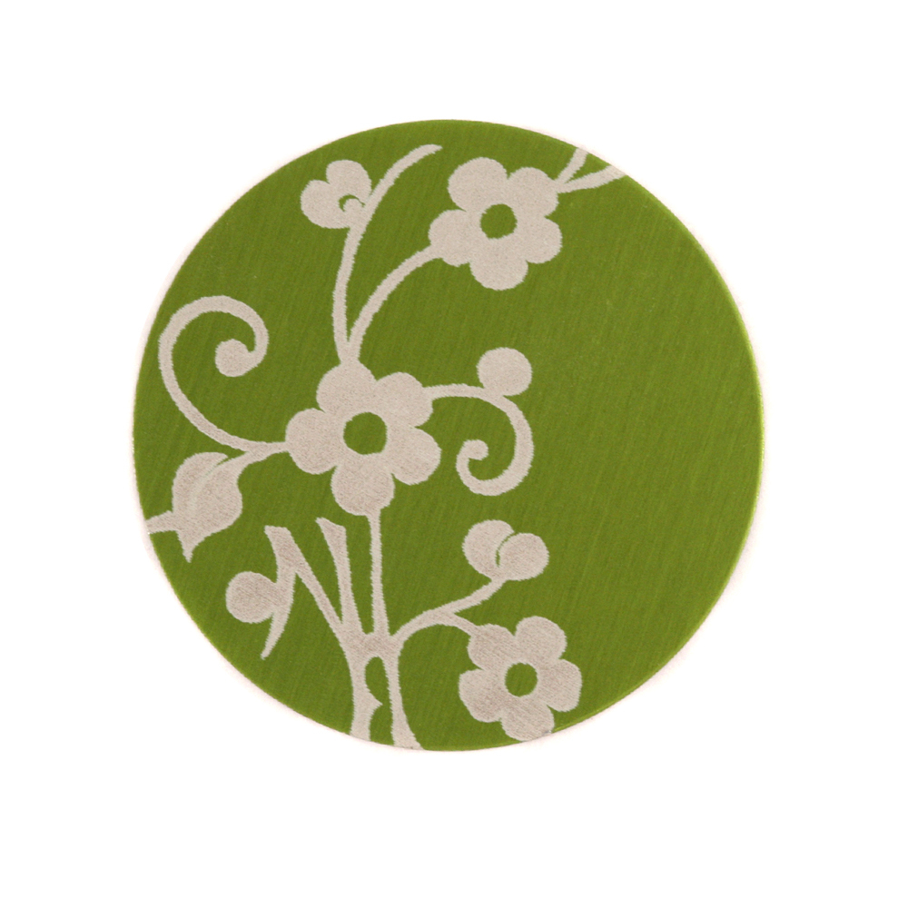Anodized Aluminum 3/4" Circle, Lime Green, Design #1, 22g