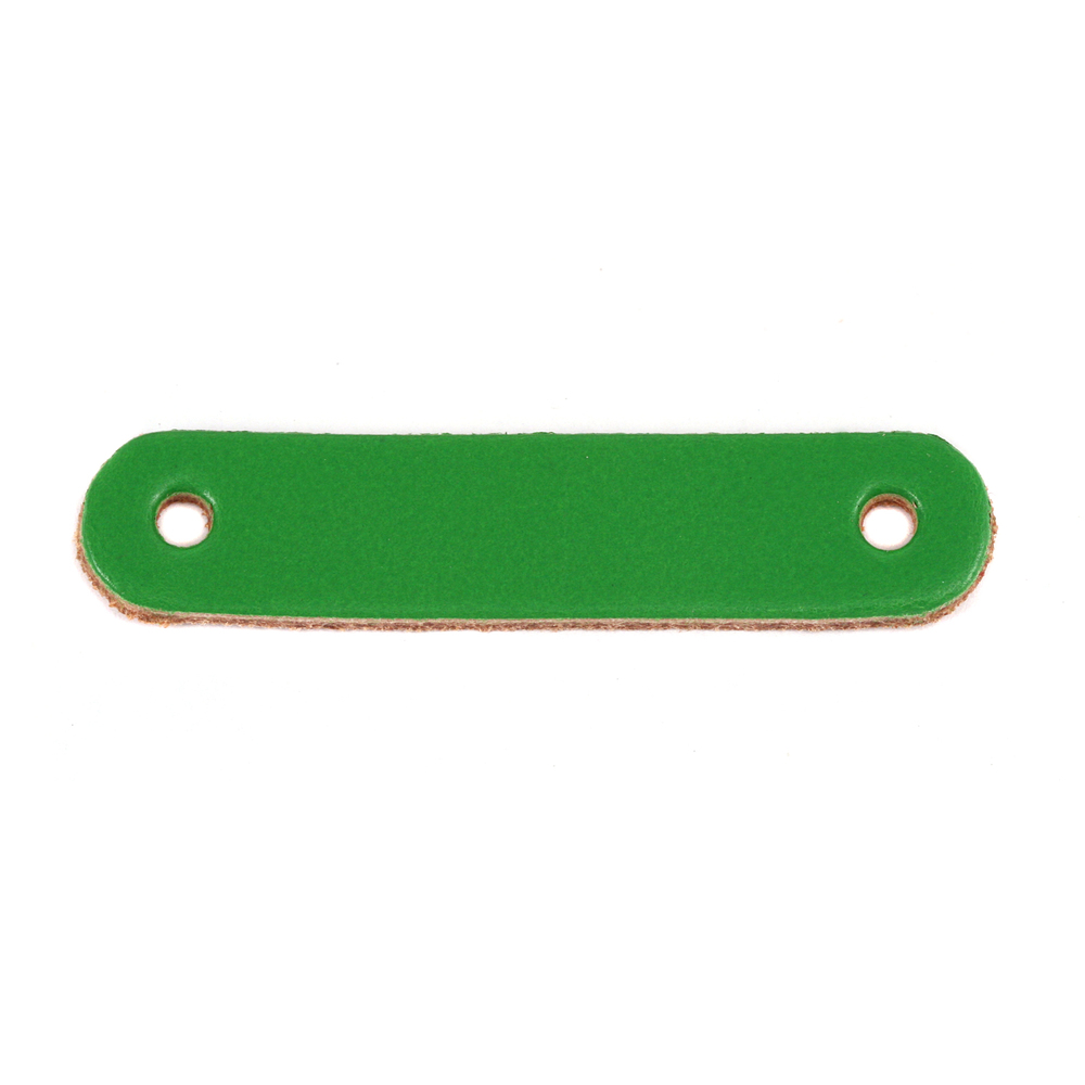 Leather Leather Bracelet Blank 1/2" x 2 1/4" Kelly Green