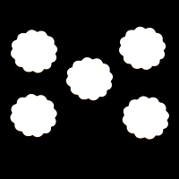 Metal Stamping Blanks Sterling Silver Scalloped Circle, 12.7mm (.50"), 24g