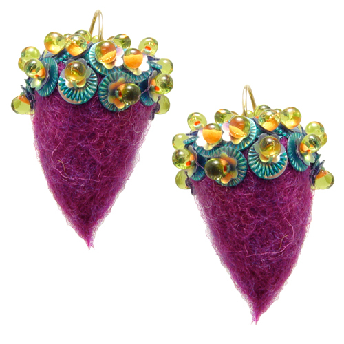 Felted Acorn Earrings with Gail Crosman Moore
