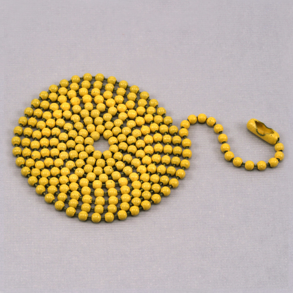 Chain & Clasps Yellow Ball Chain with connector, 30" 2.4mm