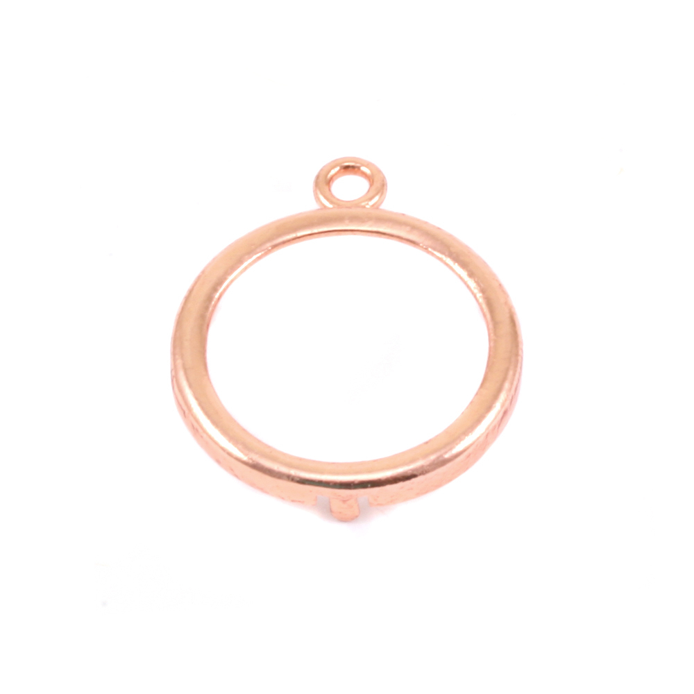 Metal Stamping Blanks Copper 5/8" Smooth Circle Frame
