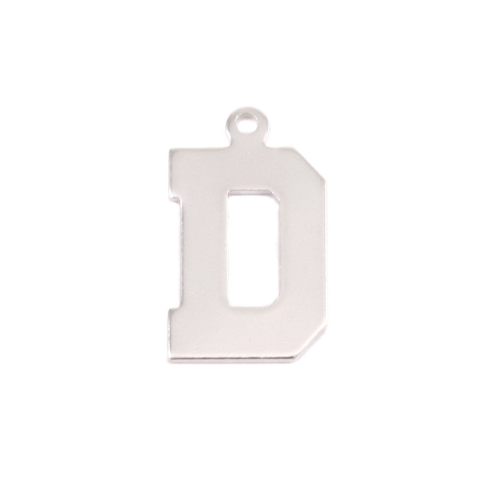 Metal Stamping Blanks Sterling Silver Letter D, 20g