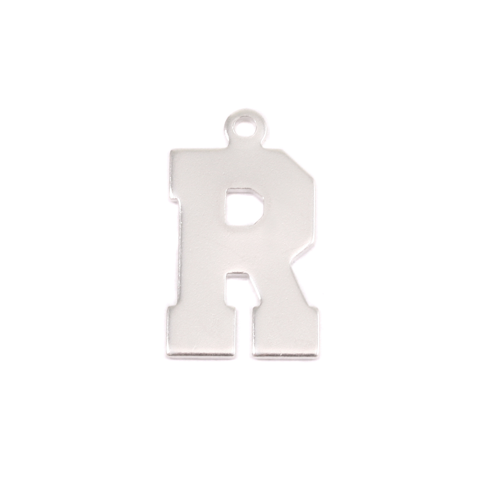 Metal Stamping Blanks Sterling Silver Letter R, 20g