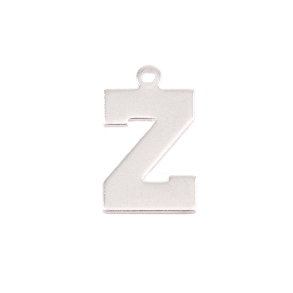 Metal Stamping Blanks Sterling Silver Letter Z, 20g