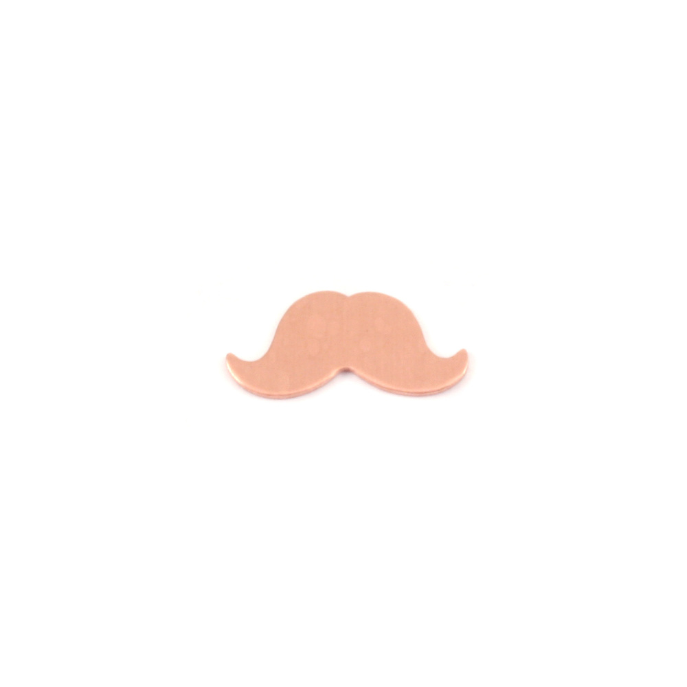 Charms & Solderable Accents Copper Tiny Mustache Solderable Accent, 24g - Pack of 5