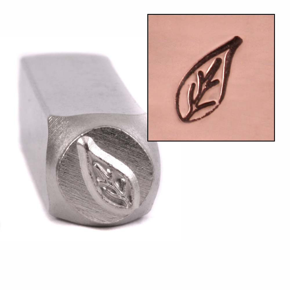 Metal Stamping Tools Pothos Leaf Metal Design Stamp 9.5mm by ImpressArt