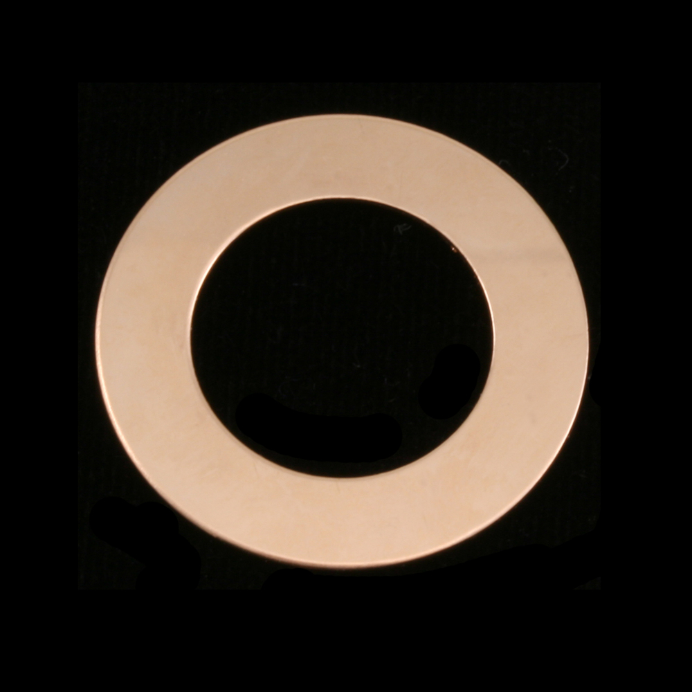 Metal Stamping Blanks Gold Filled 1" Washer, 5/8" ID, 24g