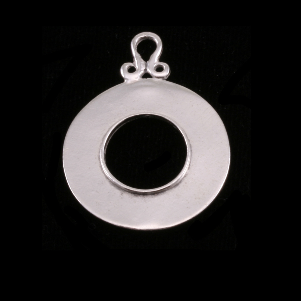 Metal Stamping Blanks Sterling Silver Washer with Inner Edge