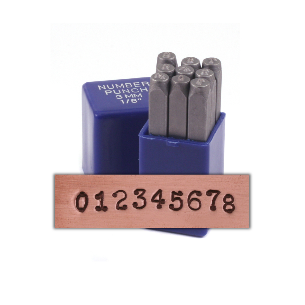 Metal Stamping Tools Dots Number Set 1/8" (3.2mm)