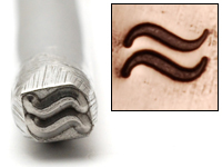 Metal Stamping Tools 2 Waves Design Stamp