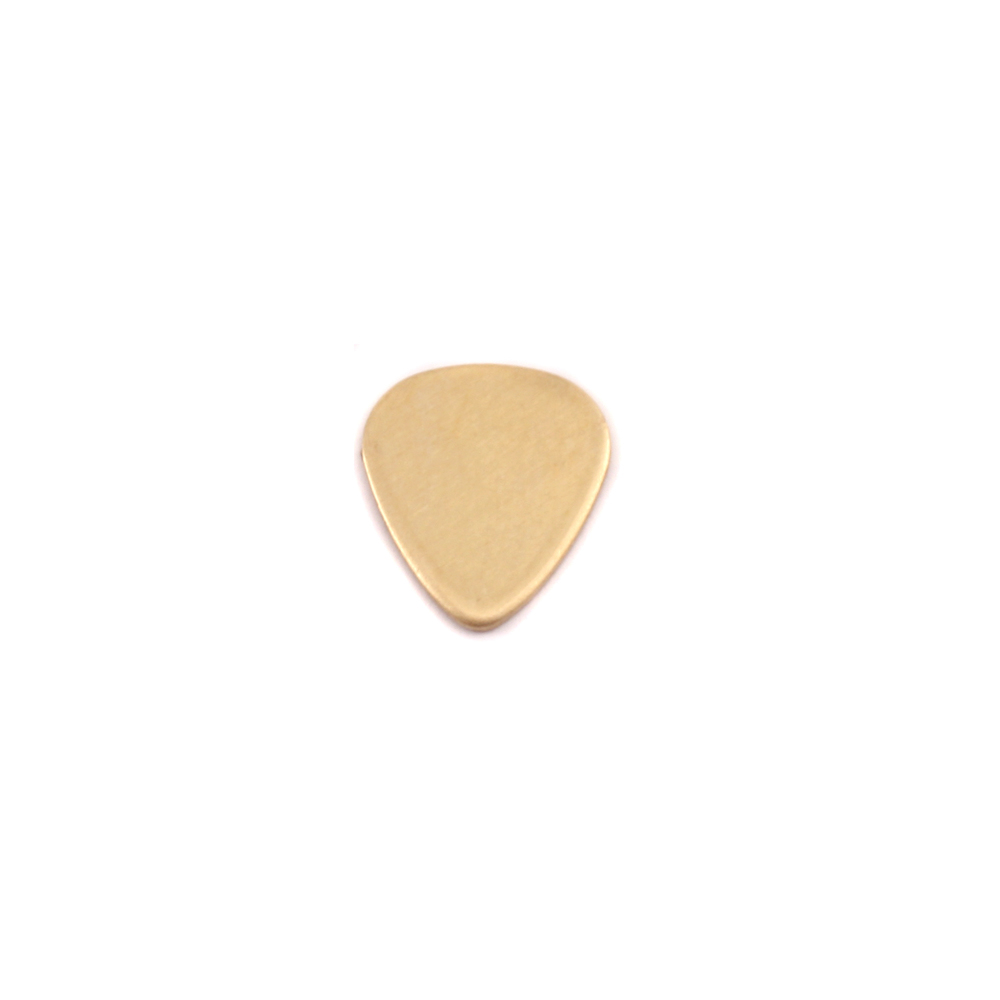 Metal Stamping Blanks Brass Smallest "Guitar Pick" Blank, 24g